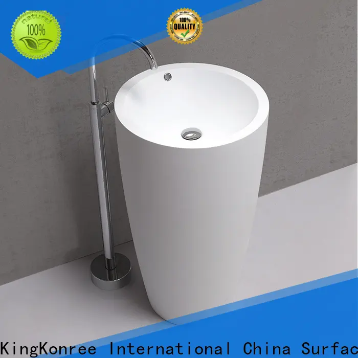 KingKonree pedestal sink manufacturer for hotel 1