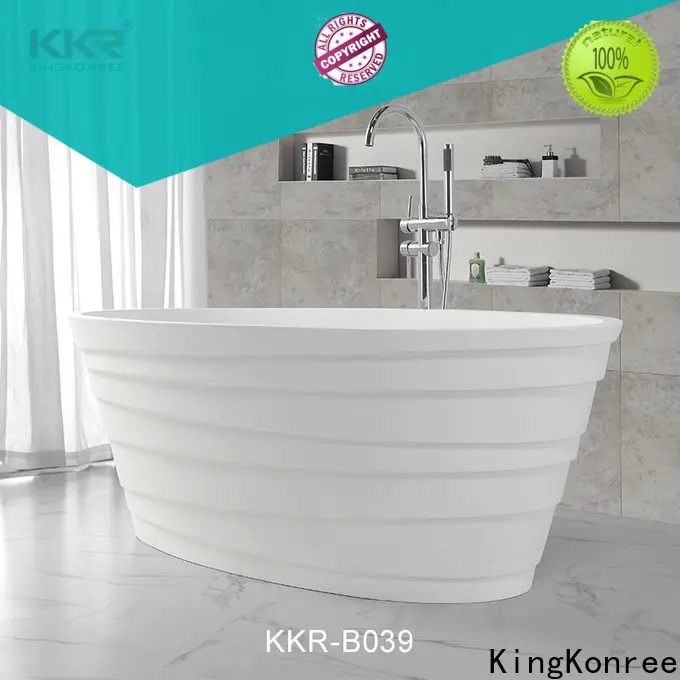 high-end round freestanding bathtub supplier for hotel 1