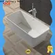 KingKonree white stone resin bathtub ODM for bathroom 1
