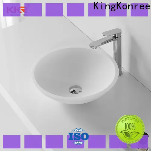 KingKonree marble table top wash basin cheap sample for restaurant 1