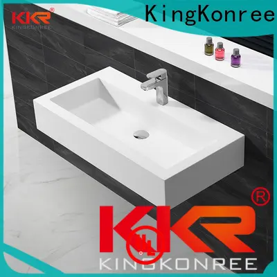 KingKonree resin stainless steel wash basin design for bathroom 1