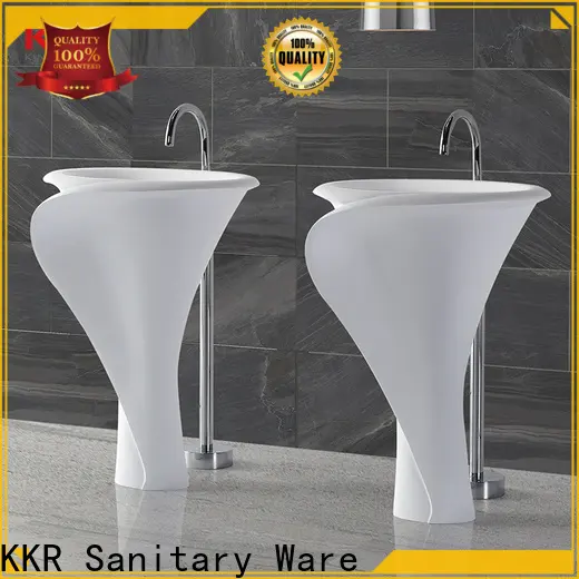 acrylic stand alone bathroom sink design for home 1