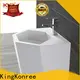 KingKonree white stand alone bathroom sink supplier for bathroom 1