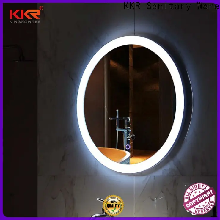 KingKonree hung decorative bathroom mirrors customized design for toilet 1
