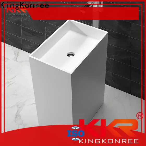 KingKonree solid basin stands for bathrooms customized for hotel 1