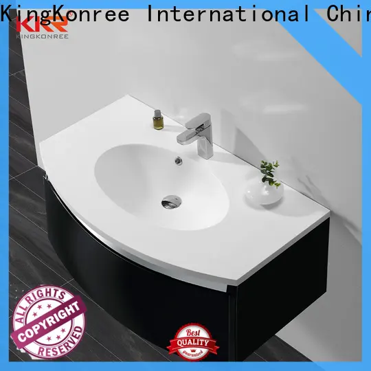 KingKonree grey hanging basin cabinet design for bathroom 1