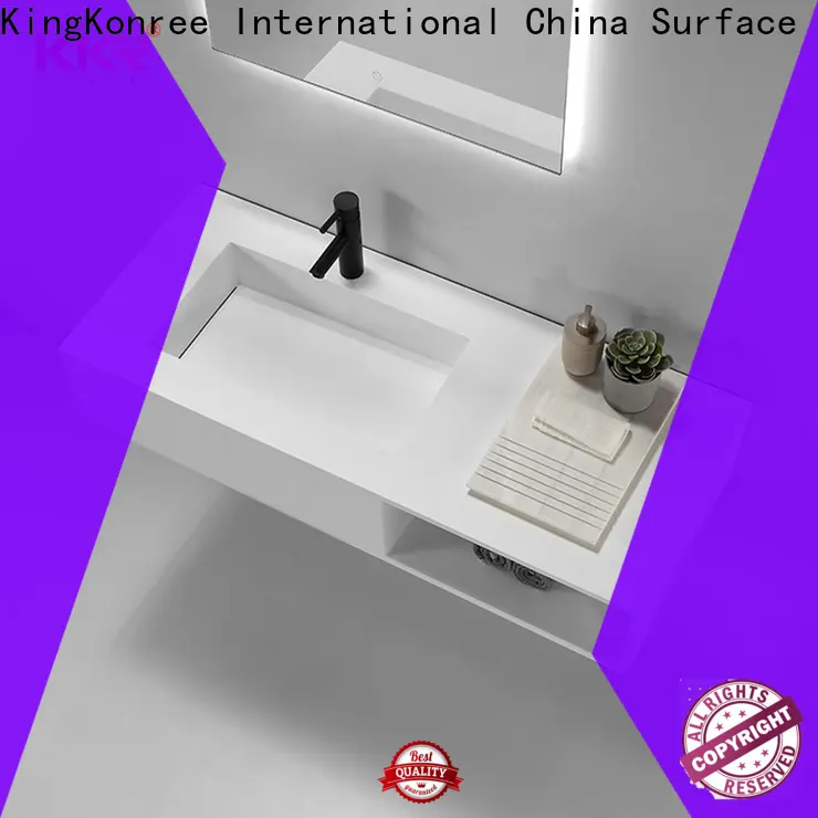KingKonree white wall hung cloakroom basin sink for bathroom 1