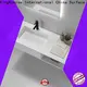 KingKonree white wall hung cloakroom basin sink for bathroom 1
