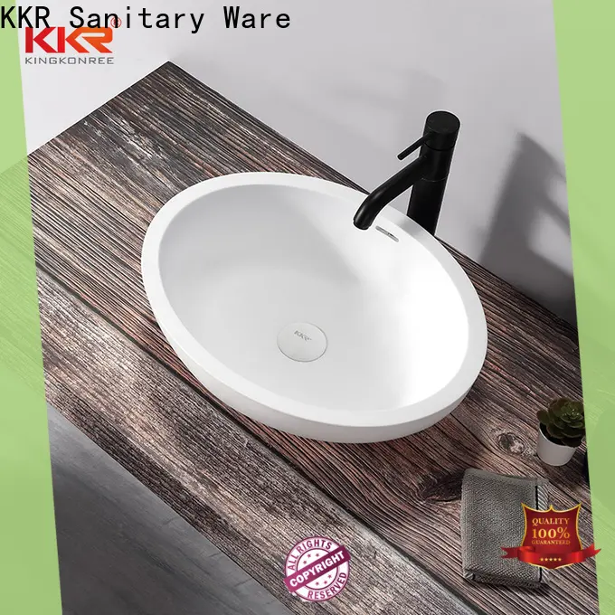 KingKonree durable small countertop basin customized for hotel 1