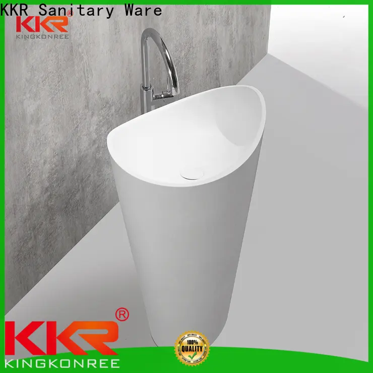 artificial floor standing basin design for hotel 1