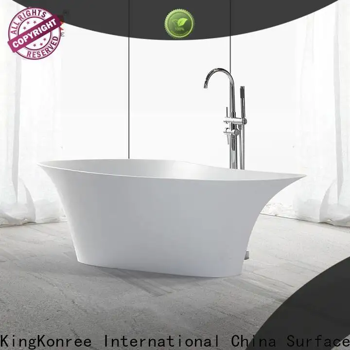 KingKonree stone resin bathtub free design for shower room 1