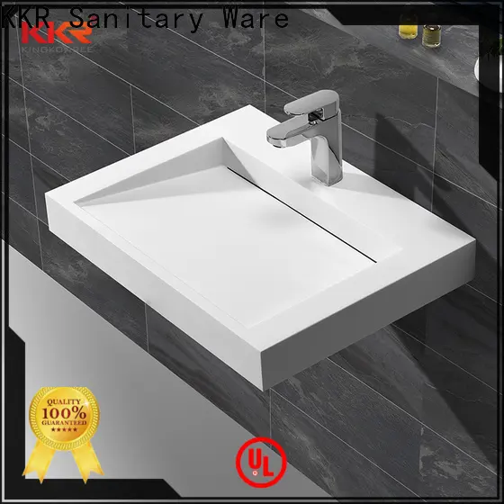 KingKonree vanity wall hung cloakroom basin design for hotel 1