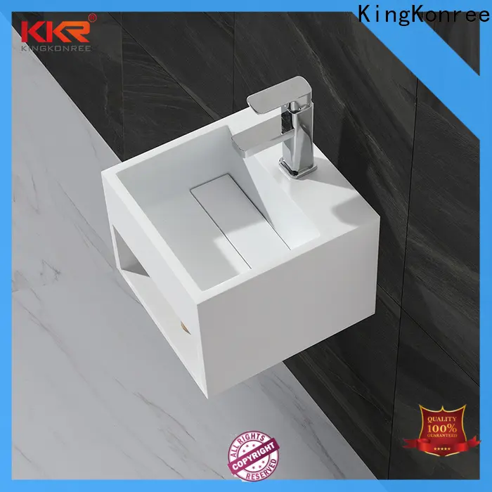 KingKonree thin edge wall hung wash basin manufacturer for home 1