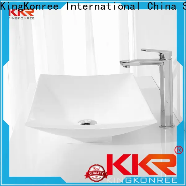 KingKonree top mount bathroom sink cheap sample for hotel1 1