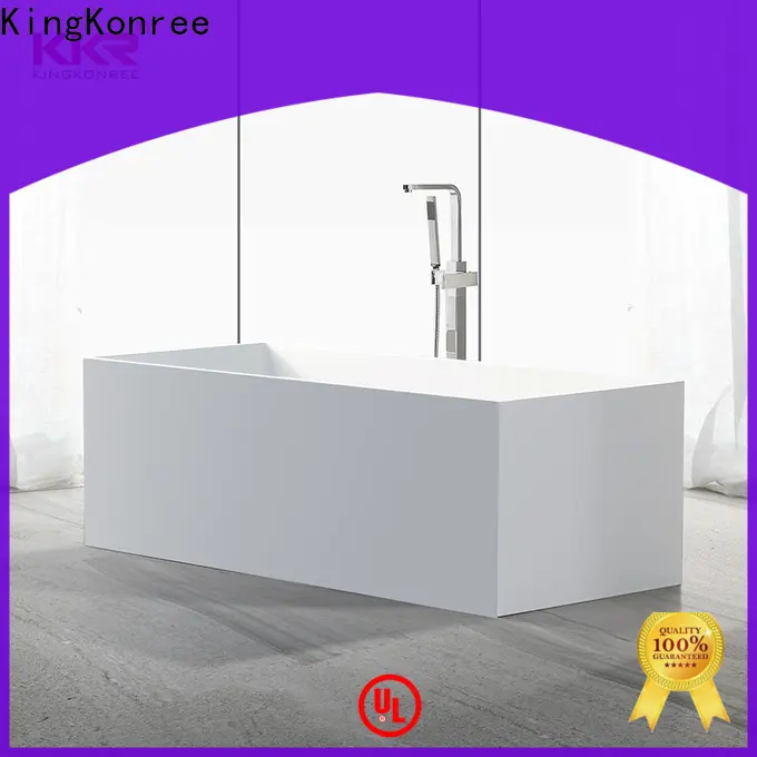white solid surface bathtub supplier for shower room 1