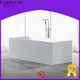 white solid surface bathtub supplier for shower room 1
