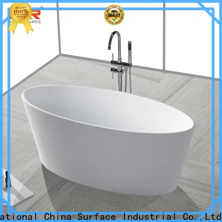 KingKonree artificial stone bathtub free design for shower room 1