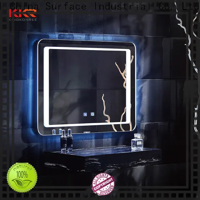 KingKonree led make up mirror customized design for toilet 1