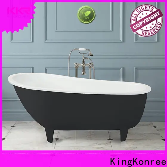 KingKonree stone resin freestanding bath OEM for shower room 1