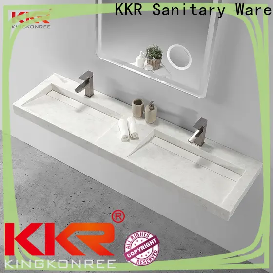 KingKonree stable square wall hung basin sink for toilet 1