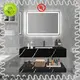 KingKonree concrete wall hung basin design for home 1