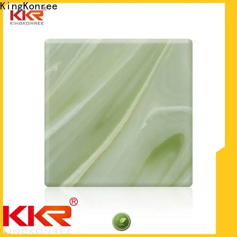 KingKonree durable translucent stone panels price under-mount for home 1