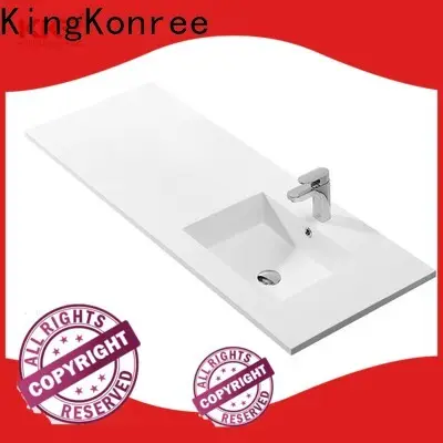 KingKonree elegant basin with cabinet price supplier for motel 1