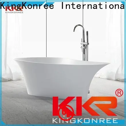 bulk production stone resin freestanding bath at discount for hotel 1