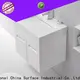 KingKonree white pedestal basin cabinet design for hotel 1