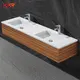 KingKonree wall hung basin cabinet sinks for hotel 1
