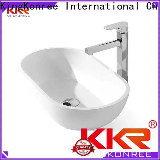 KingKonree black vanity wash basin supplier for room1 1
