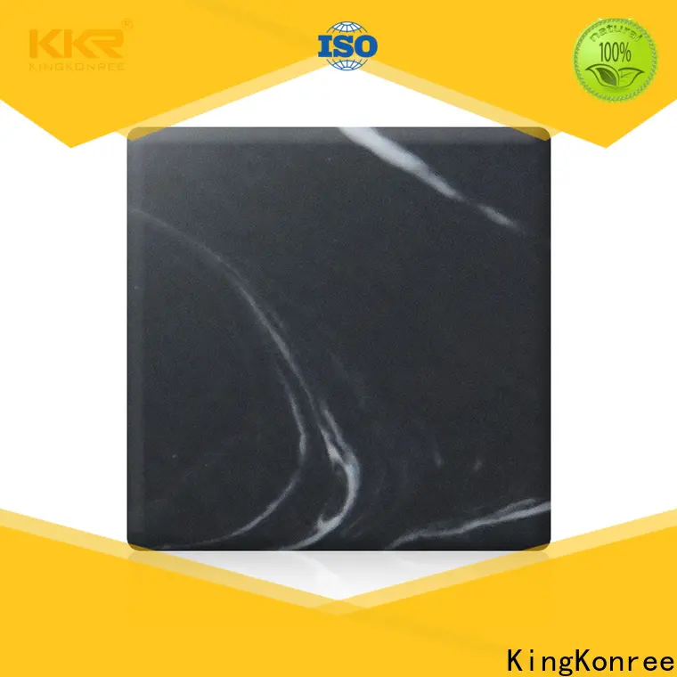 KingKonree black solid surface sheets from China for home 1