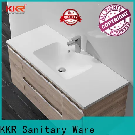 resin sink basin cabinet customized for motel 1
