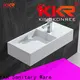KingKonree 900mm concrete wall mounted sink design for hotel 1
