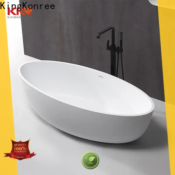 white stone resin bathtub custom for shower room 1