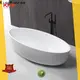 white stone resin bathtub custom for shower room 1