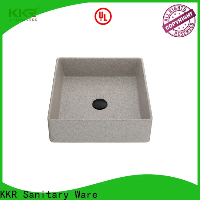 KingKonree marble above counter sink bowl cheap sample for restaurant 1