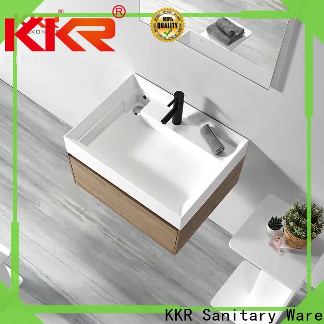 KingKonree hanging basin cabinet customized for motel 1