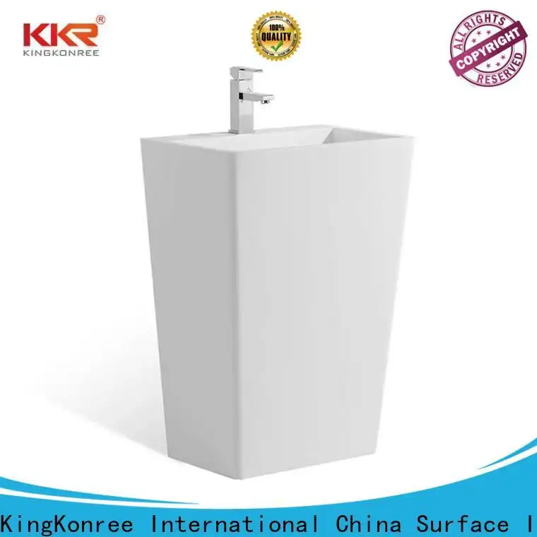 thin floor standing basin design for hotel 1