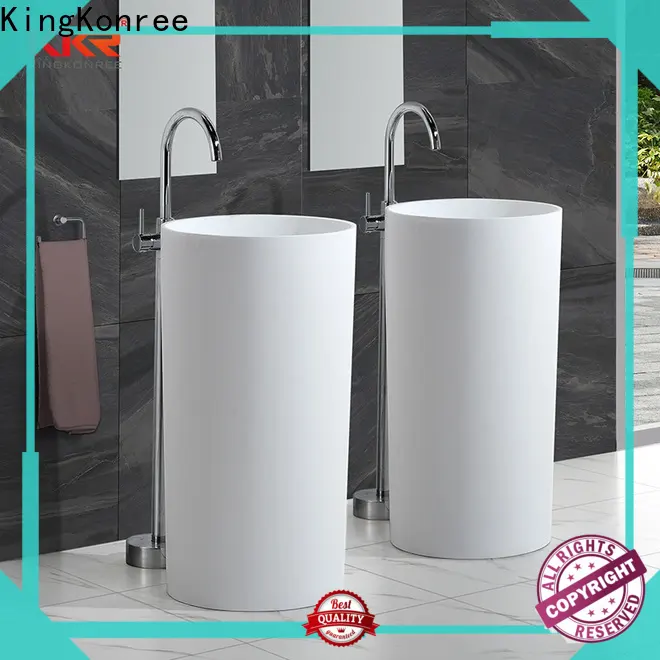 solid stand alone bathroom sink manufacturer for motel1 1
