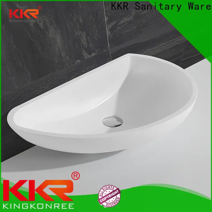 KingKonree durable top mount bathroom sink cheap sample for home 1