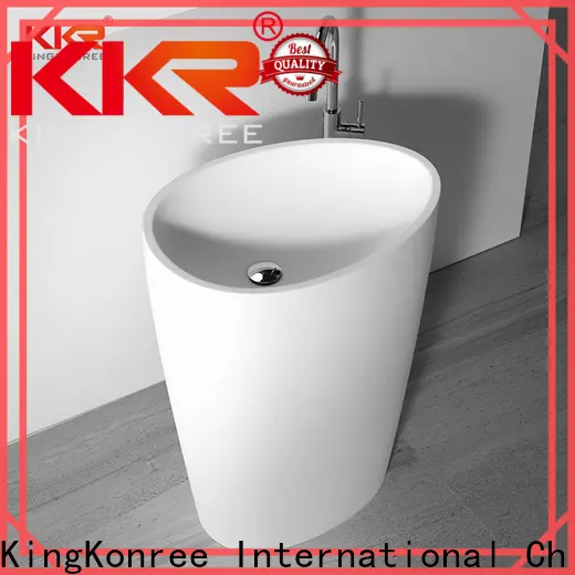 KingKonree pedestal wash basin supplier for hotel 1