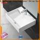 KingKonree concrete wall mount corner sink customized for hotel 1