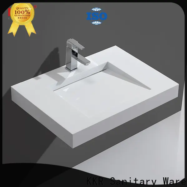 KingKonree wall hung wall mount corner sink supplier for hotel 1