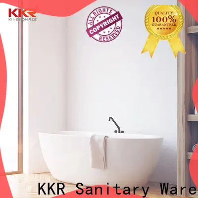 practical stone resin freestanding bath free design for shower room 1