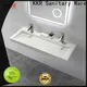 mounted concrete wall hung basin design for hotel 1