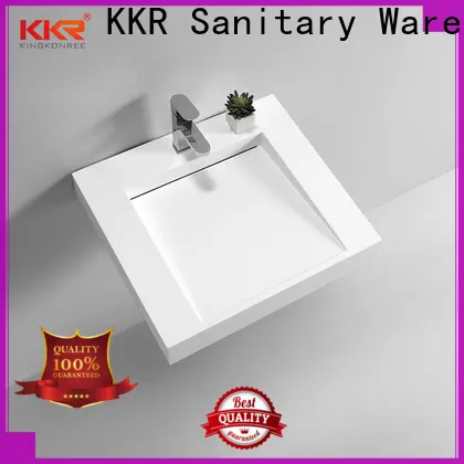 smooth wall mounted marble sink supplier for bathroom 1