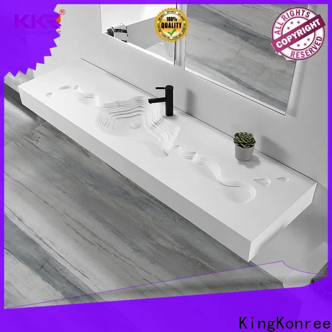KingKonree marke wall mounted basin with towel rail sink for hotel 1