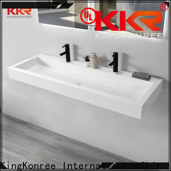KingKonree wall hung lavatory sink supplier for hotel 1