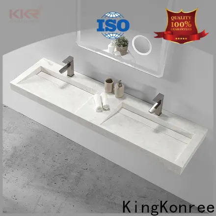 brown concrete wall hung basin design for bathroom 1